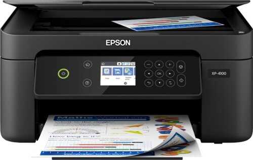 Rent to own Epson - Expression Home XP-4100 Wireless All-In-One Inkjet Printer - Black