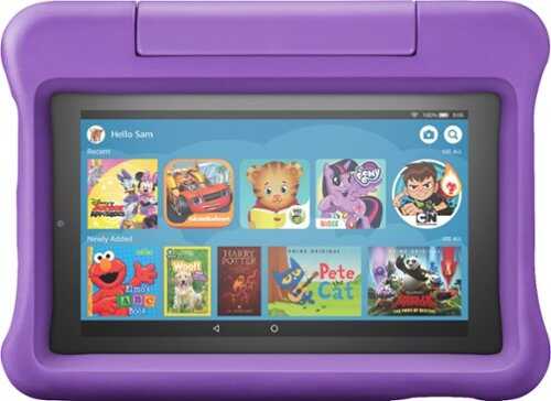 Amazon - Fire 7 Kids - 7" Tablet – ages 3-7 - 16GB - Purple