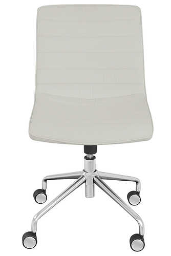 Rent to own Elle Decor - Adelaide Contemporary Fabric Task Chair - French Ivory
