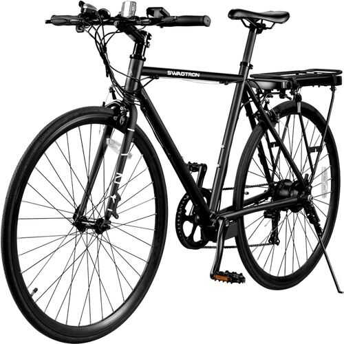 Rent to own Swagtron - eBike 27.6" Electric Bike w/28 mi Max Operating Range & 16 mph Max Speed - Black