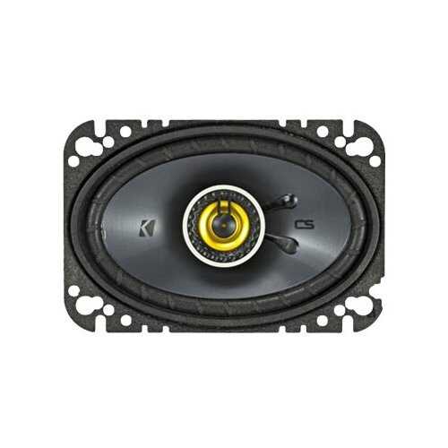Rent to own KICKER - CS Series 4" x 6" 2-Way Car Speakers with Polypropylene Cones (Pair) - Yellow/Black