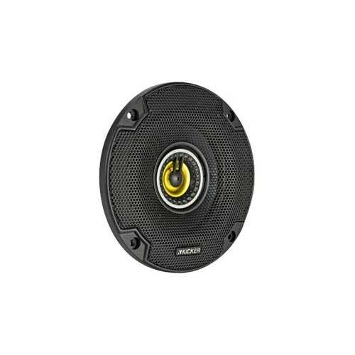 Rent to own KICKER - CS Series 4" 2-Way Car Speakers with Polypropylene Cones (Pair) - Yellow/Black