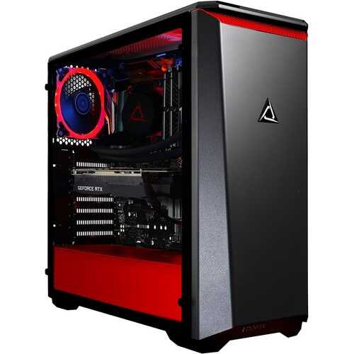 Rent to own CLX - SET Gaming Desktop - AMD Ryzen 9 3900X - 32GB Memory - NVIDIA GeForce RTX 2080 - 3TB Hard Drive + 480GB SSD - Black/Red