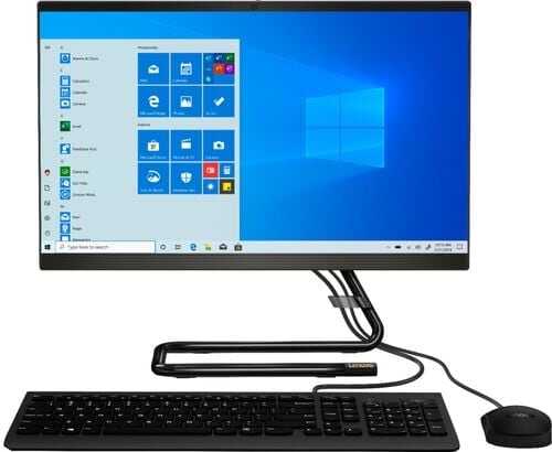 Rent to own Lenovo - IdeaCentre A340-22IGM 21.5" Touch-Screen All-In-One - Intel Pentium Silver - 8GB Memory - 1TB Hard Drive - Black