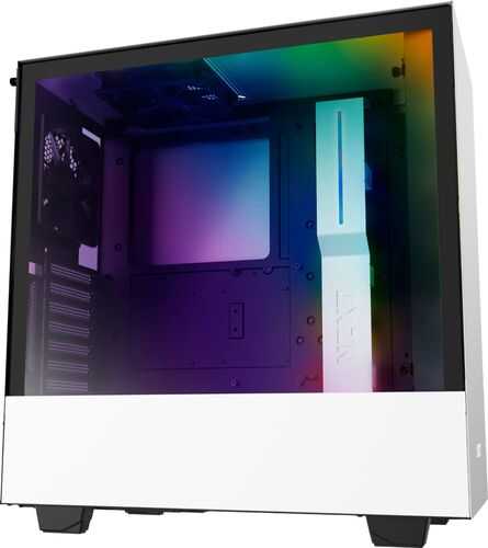 NZXT - H510i Compact ATX Mid-Tower Case with RGB Lighting - Matte White