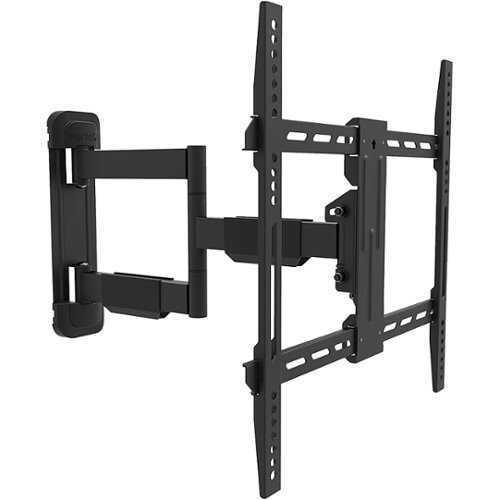 Rent to own Kanto - Full-Motion TV Wall Mount for Most 34" - 55" TVs - Extends 19.5" - Black