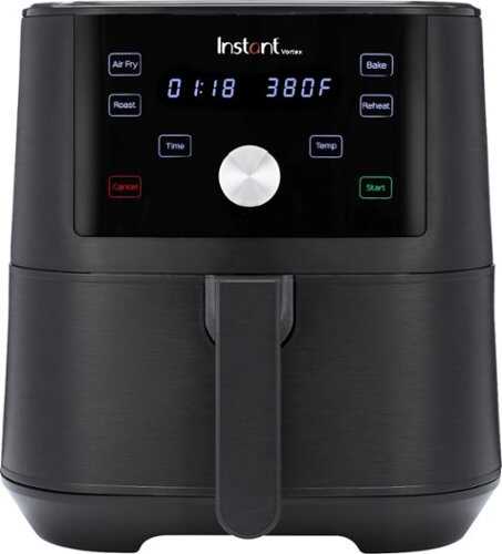 Instant Pot - 6 Quart Vortex 4-in-1 Air Fryer Oven - Black - Black