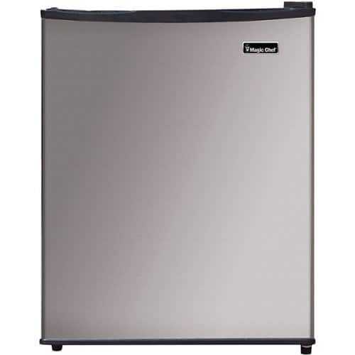 Rent to own Magic Chef - 2.4 cu. ft. Mini Fridge in Stainless Steel - Stainless Steel