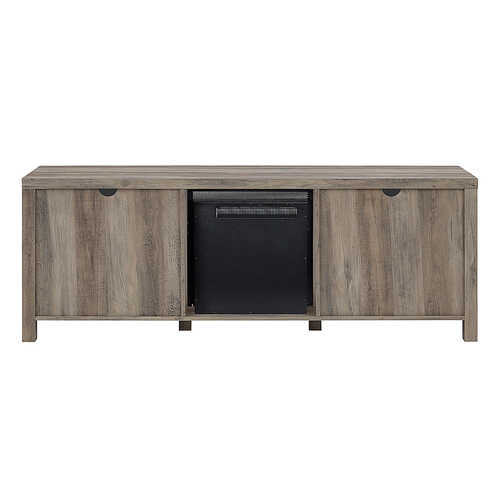 Rent to own Walker Edison - Abilene Rustic Farmhouse Fireplace TV Stand for most TVs up to 80" - Gray Wash