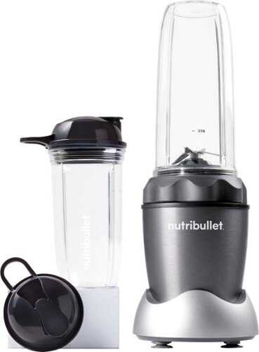 NutriBullet - Pro 1000 32-Oz. Single-Serve Blender - Dark Gray/Light Gray Skirt