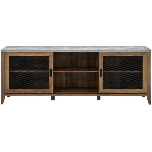 Walker Edison Industrial TV Stand for Most TVs up to 78" Dark