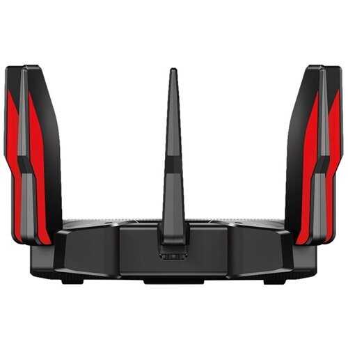 Rent to own TP-Link - Archer AX11000 Tri-Band Wi-Fi 6 Router - Black/Red