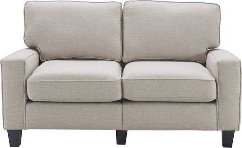 Serta - Palisades 2-Seat Fabric Loveseat - Light Gray