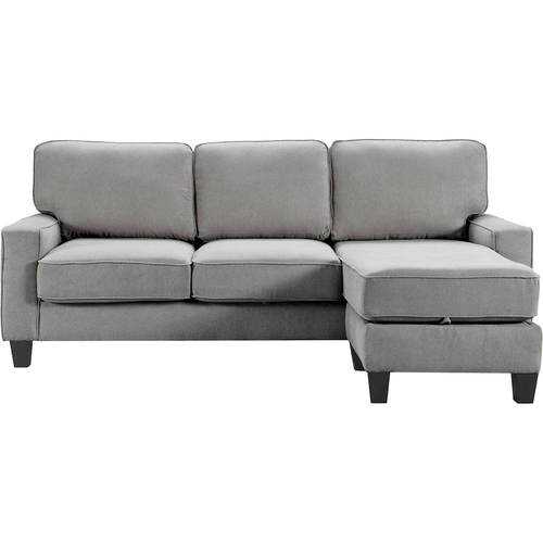 Serta Palisades LShaped Modern Fabric 2Piece Sectional Sofa Soft