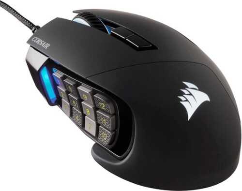 Rent to own CORSAIR - Scimitar RGB Elite Wired Optical Gaming Mouse - Black