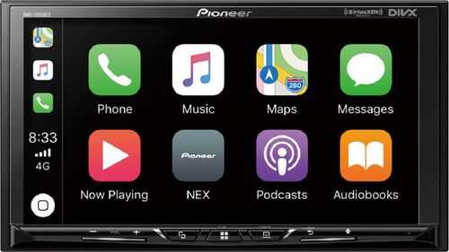 Pioneer - 7" Apple CarPlay™, Android Auto™, Built-in Bluetooth® Digital Multimedia Video Receiver with Amazon Alexa - Black