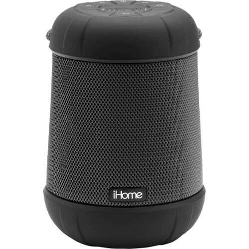 Rent to own iHome - PlayTough Pro - Bluetooth Rechargeable Waterproof Portable Speaker with 360° Stereo Sound - Black