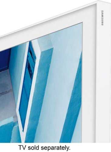 Rent to own Samsung - 75" The Frame Customizable Bezel - White