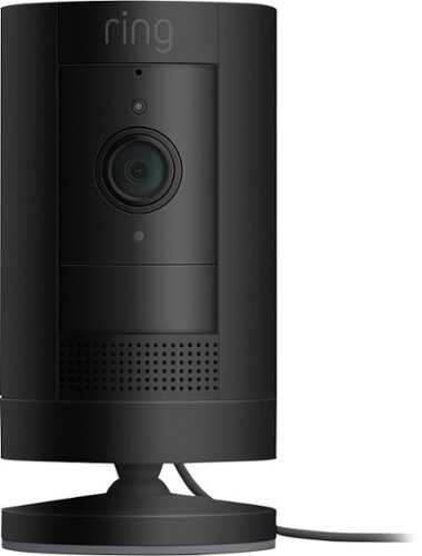 Rent To Own - Ring - Stick Up Indoor/Outdoor 1080p Wi-Fi Wired Security Camera - Black