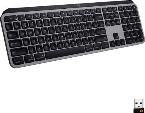 Rent to own Logitech - MX Keys Wireless Bluetooth Keyboard for Mac with Smart Illumination - Space Gray