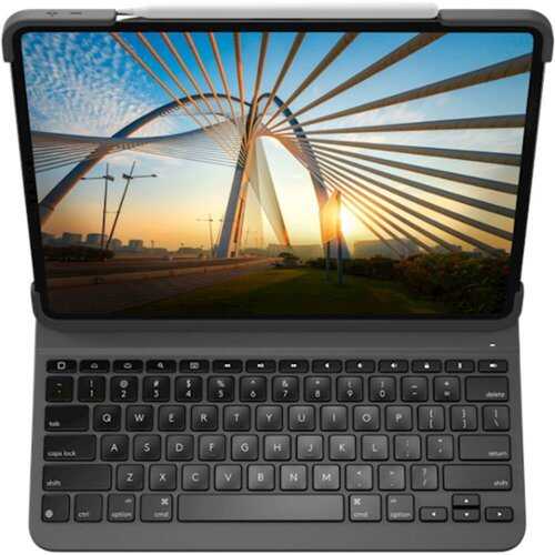 Rent to own Logitech - Slim Folio Pro Keyboard Case for Apple® iPad® Pro 11" (1st, 2nd, and 3rd Gen) - Graphite