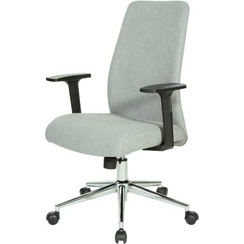 OSP Home Furnishings - Evanston 5-Pointed Star Manager's Chair - Fog