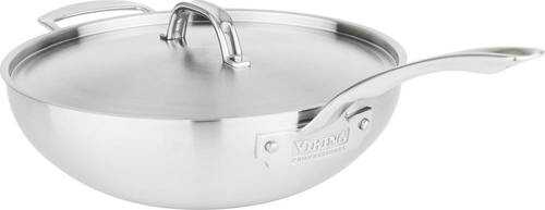 Viking Professional 5 Ply 12" Chef's Pan- Satin - Stainless Steel