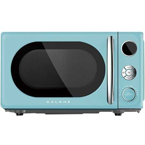 Rent to own Galanz - Retro 0.7 Cu. Ft. Microwave - Bebop Blue
