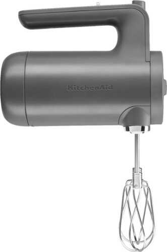 KitchenAid - Cordless 7 Speed Hand Mixer - Matte Charcoal Gray