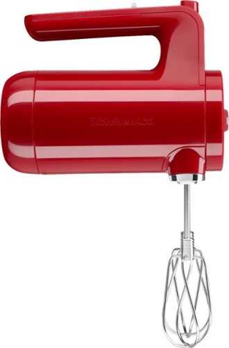 KitchenAid - Cordless 7 Speed Hand Mixer - Empire Red