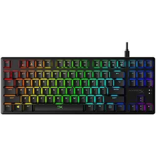 Rent to own HyperX - Alloy Origins Core TKL Wired Mechanical Tactile Aqua Switch Gaming Keyboard with RGB Back Lighting - Black