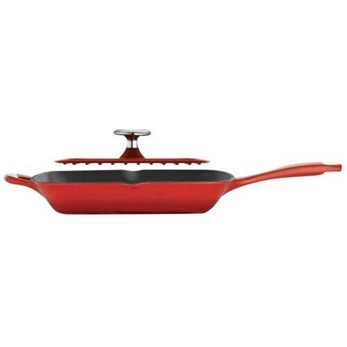 Rent to own Tramontina - Grill Pan - Red/Matte Black