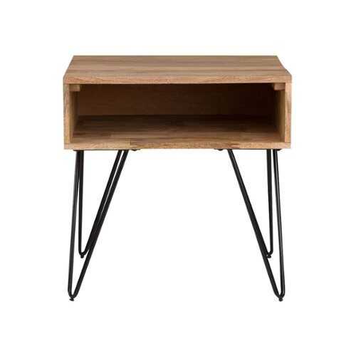 Rent to own Simpli Home - Hunter Square Mid-Century Modern Solid Mango Wood Coffee Table - Natural