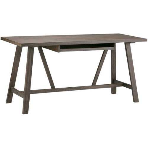 Simpli Home - Dylan Modern Industrial Wood Writing Desk - Driftwood
