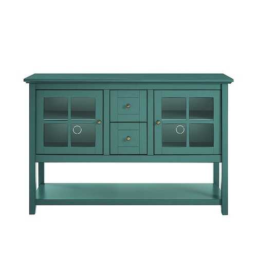 Rent to own Walker Edison - Transitional TV Stand / Buffet for Most Flat-Panel TV's up to 55" - Dark Teal