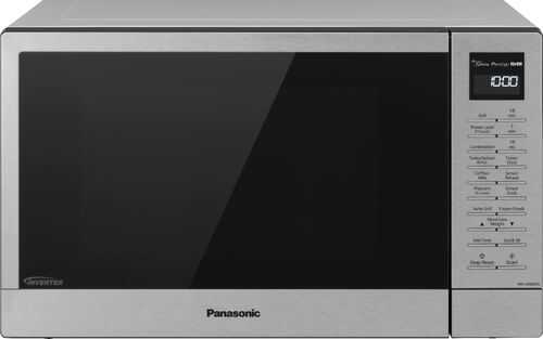 Panasonic Compact Microwave Oven with 1200W Power, Sensor Cooking, Popcorn Button, Quick 30Sec & Turbo Defrost - Stainless steel