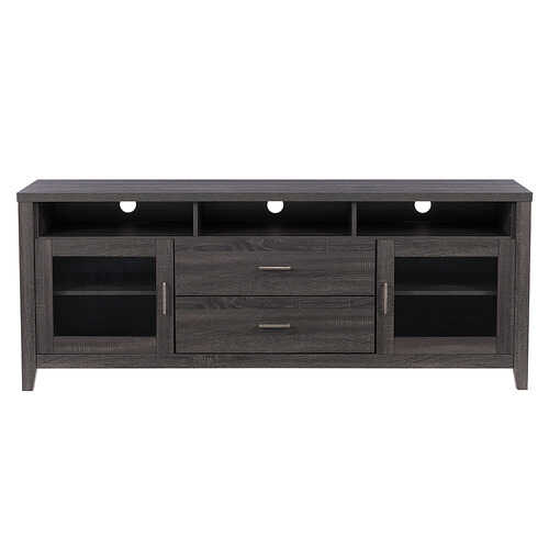 Rent to own CorLiving Hollywood TV Cabinet with Drawers, for TVs up to 85" - Dark Gray