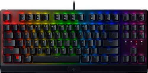 Rent to own Razer - BlackWidow V3 TKL Wired Mechanical Green Clicky Tactile Switch Gaming Keyboard with Chroma RGB Backlighting - Black