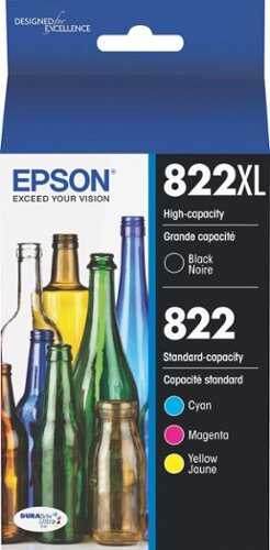 Rent to own Epson - T822XL/T822 4-Pack High-Yield Standard Capacity Ink Cartridges