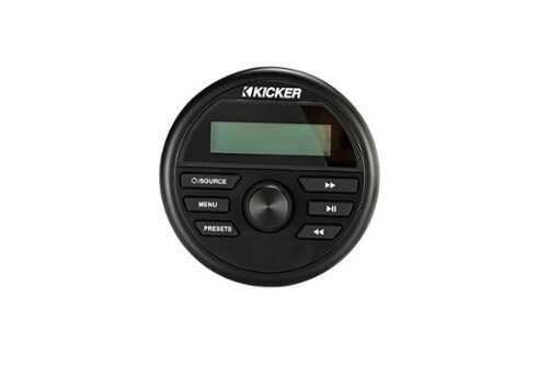 Rent to own KICKER - KMC2 Gauge-Style Media Center/Radio w/Bluetooth - black