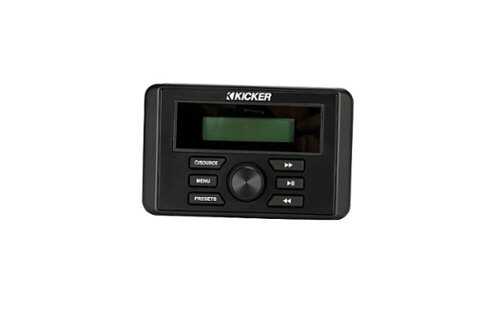 Rent to own KICKER - KMC3 Square Media Center/Radio w/Bluetooth - black