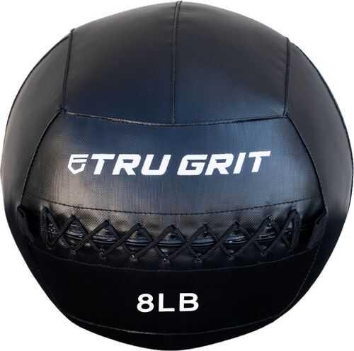 Tru Grit - 8-lb Medicine Wallball - Black