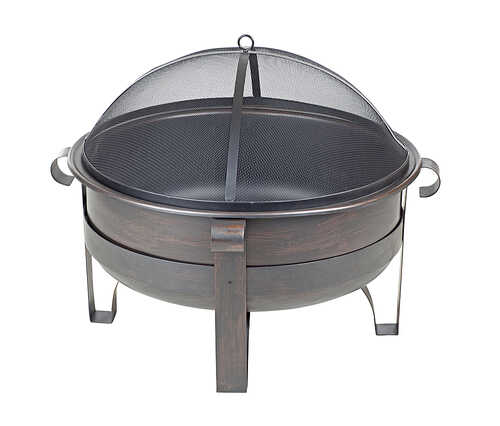 Rent to own Fire Sense - Cornell Wood Burning Fire Pit - Bronze