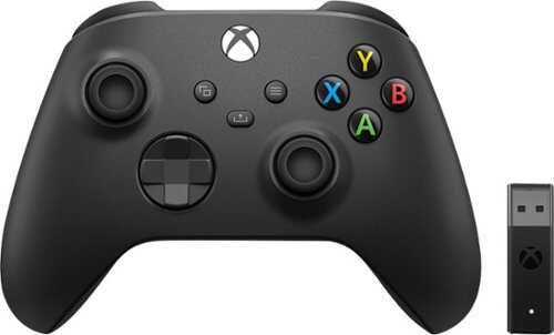 Microsoft - Controller for Xbox Series X|S, and Xbox One + Wireless Adapter for Windows 10 (Latest Model) - Black