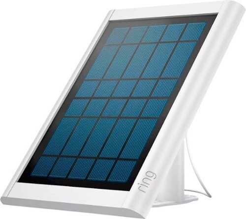Rent to own Ring - Solar Panel for Stick Up and Spotlight Surveillance Cameras - White