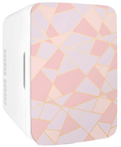 Cooluli - Infinity 10 Liter Thermo-Electric Cooler/Warmer Mini Fridge - Fractal Pink