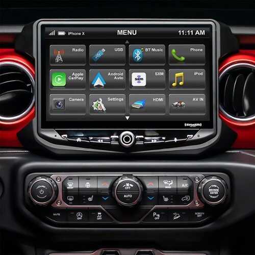 Stinger - Stereo Replacement System with 10” Touchscreen for Select Jeep Wrangler JL and Gladiator JT Vehicles - Black