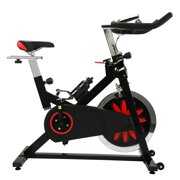 Rent to own Kepooman Modern Stationary Bicycles with a Manual, Durable Exercise Bike Bicycles for Teens and Adults, Red and Black