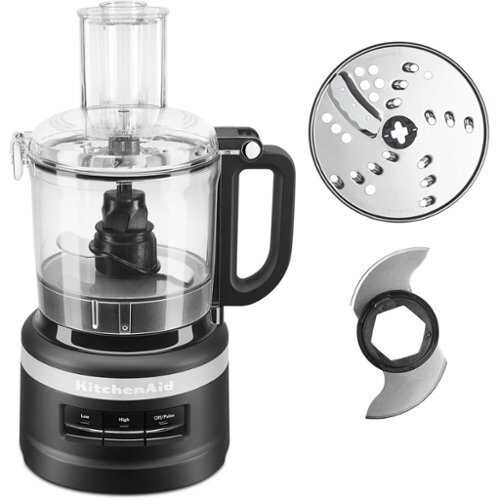 Rent to own KitchenAid - Easy Store 7-Cup Food Processor in Matte - Black