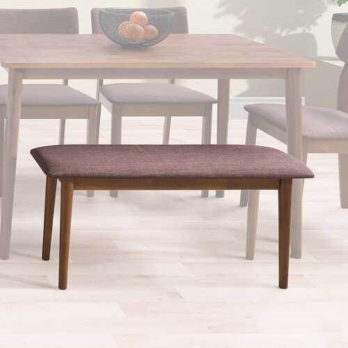 Rent to own CorLiving - Branson Stained Dining Bench - Warm Walnut